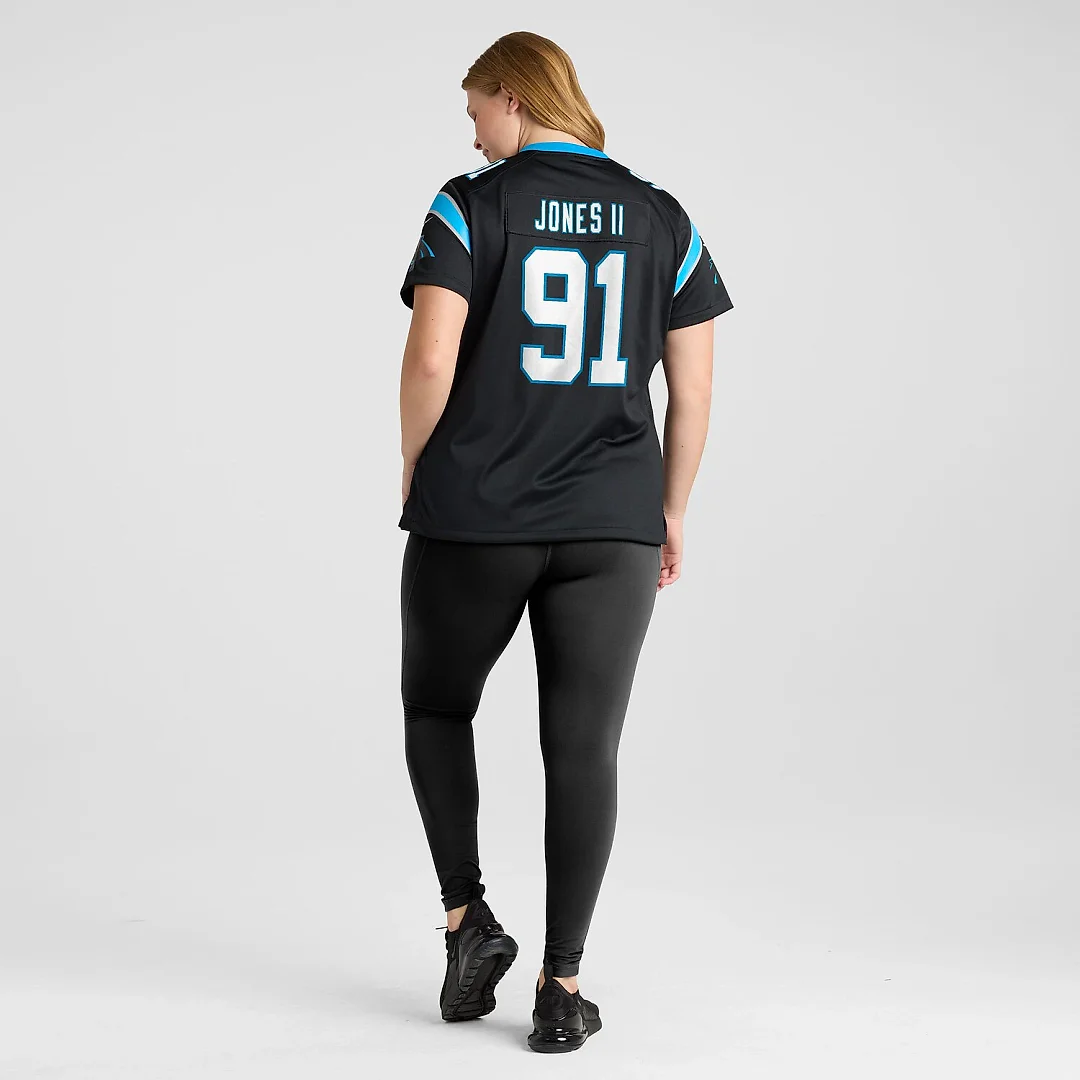 Zennovawear Patrick Jones II Carolina Panthers Women's Team Game Jersey - Black