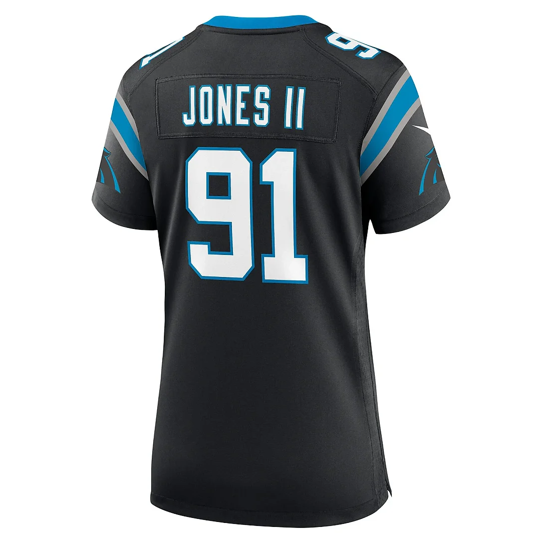 Zennovawear Patrick Jones II Carolina Panthers Women's Team Game Jersey - Black