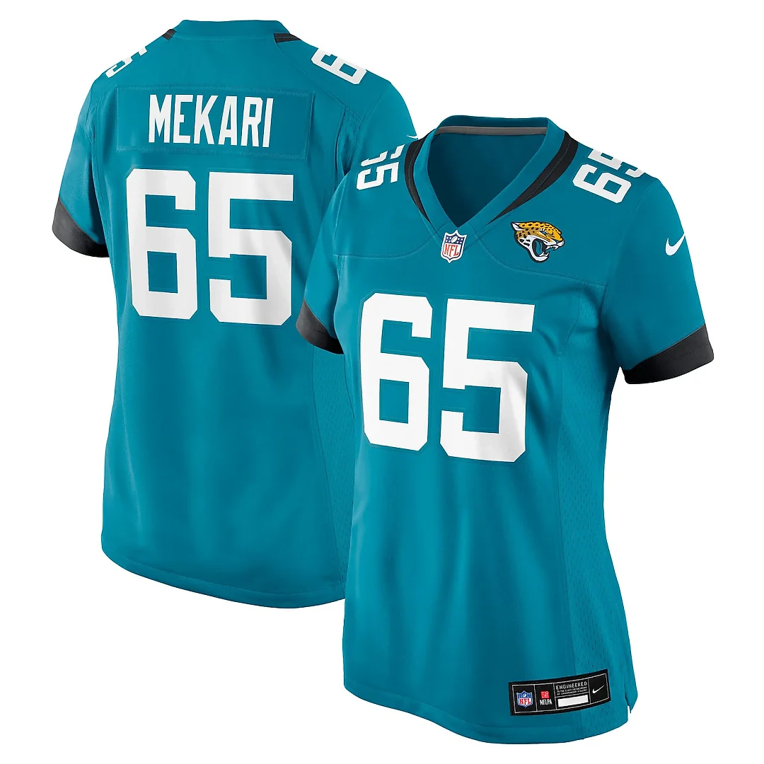 Zennovawear Patrick Mekari Jacksonville Jaguars Women's Team Game Jersey - Teal