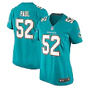 Zennovawear Patrick Paul Miami Dolphins Women's Game Jersey - Aqua