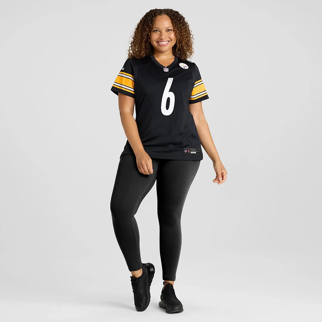 Zennovawear Patrick Queen Pittsburgh Steelers Women's Game Player Jersey - Black