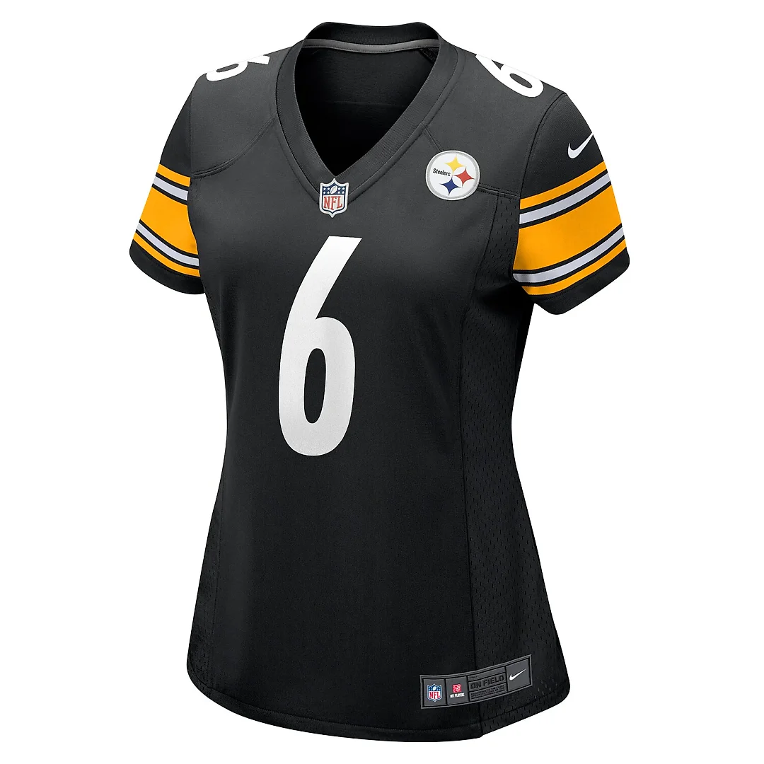 Zennovawear Patrick Queen Pittsburgh Steelers Women's Game Player Jersey - Black