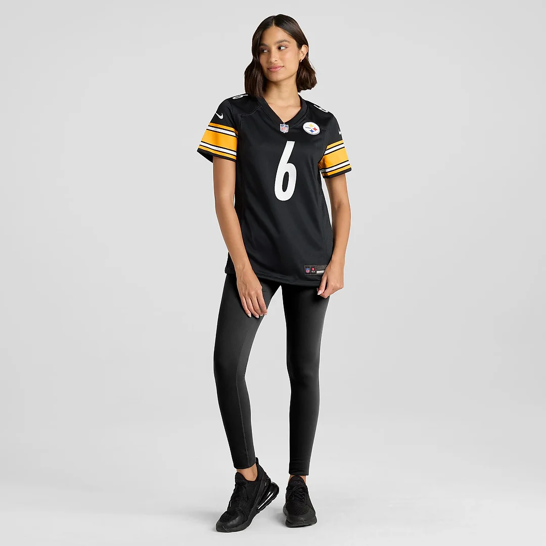 Zennovawear Patrick Queen Pittsburgh Steelers Women's Game Player Jersey - Black