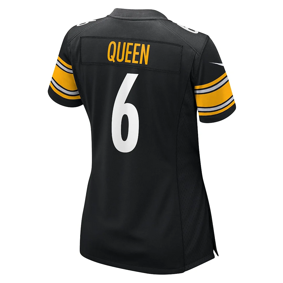 Zennovawear Patrick Queen Pittsburgh Steelers Women's Team Game Jersey - Black