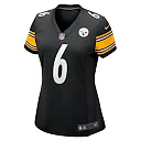 Zennovawear Patrick Queen Pittsburgh Steelers Women's Team Game Jersey - Black