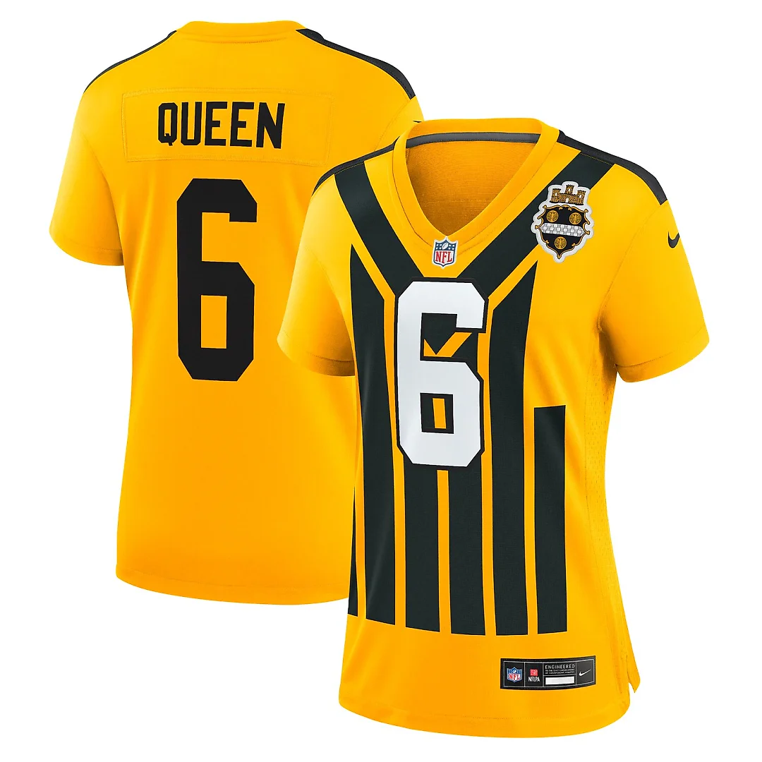 Zennovawear Patrick Queen Pittsburgh Steelers Women's Alternate 1933 Throwback Game Jersey - Gold