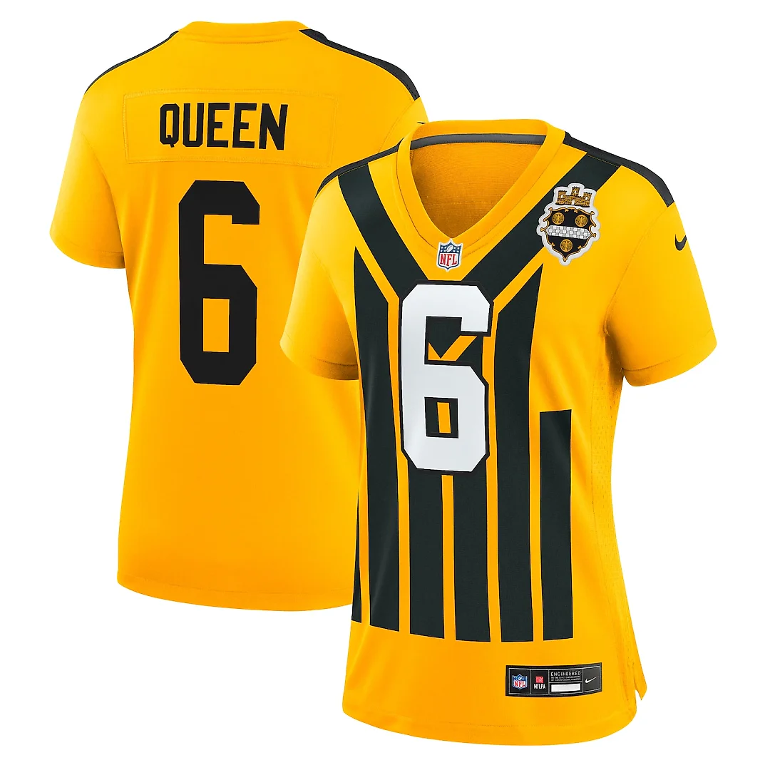 Zennovawear Patrick Queen Pittsburgh Steelers Women's Alternate 1933 Throwback Game Jersey - Gold