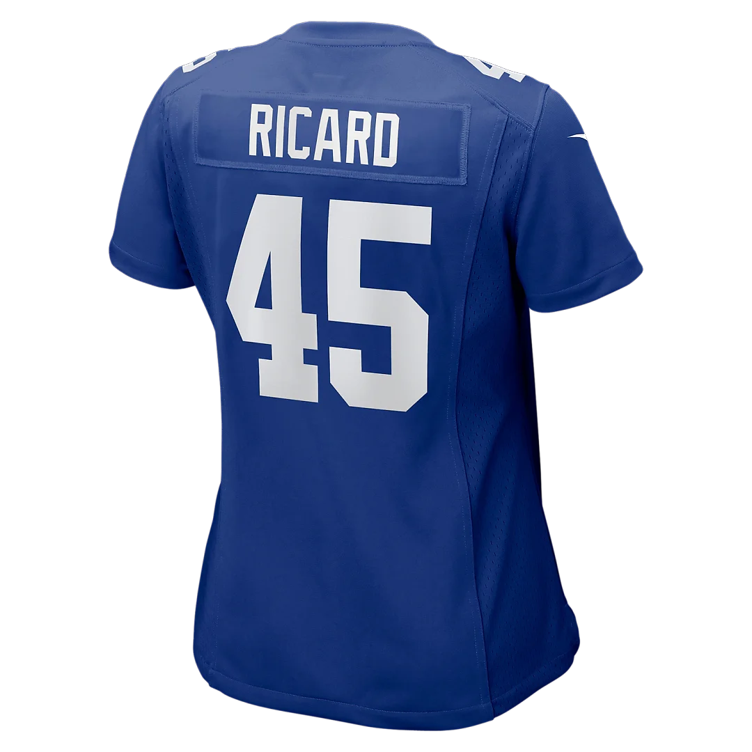 Zennovawear Patrick Ricard New York Giants Women's Team Game Jersey - Royal