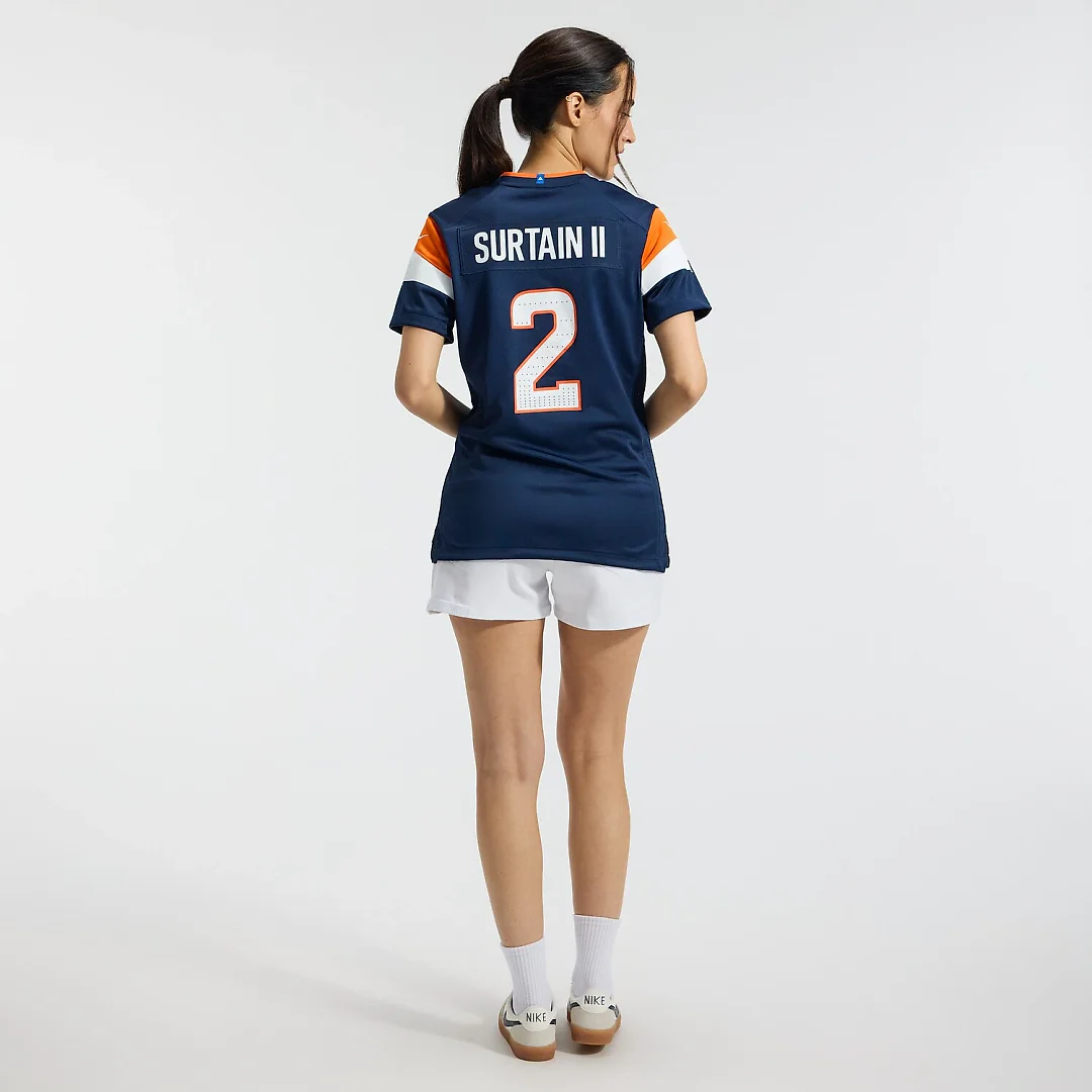 Zennovawear Patrick Surtain II Denver Broncos Women's Alternate Game Jersey - Navy
