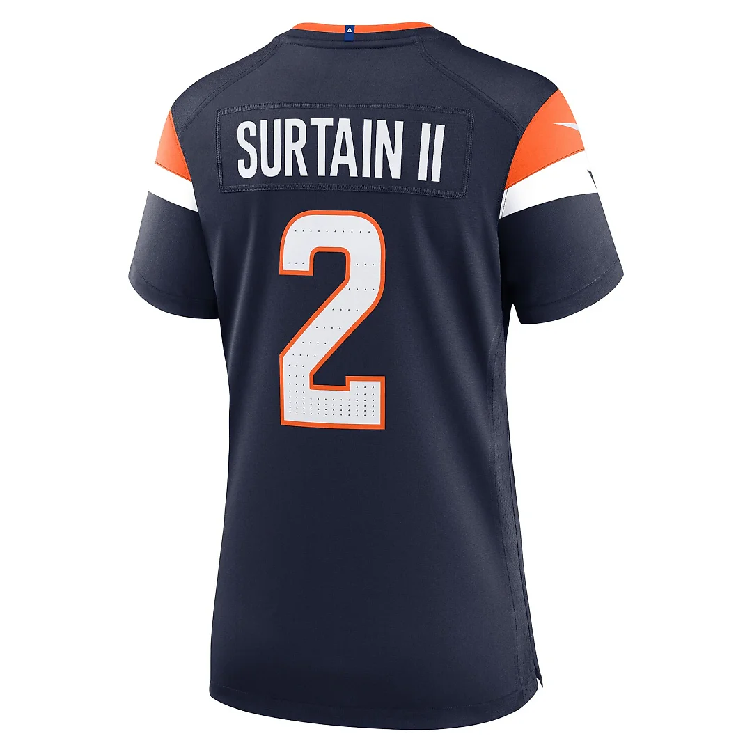 Zennovawear Patrick Surtain II Denver Broncos Women's Alternate Game Jersey - Navy