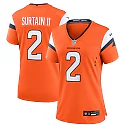 Zennovawear Patrick Surtain II Denver Broncos Women's Team Game Jersey - Orange