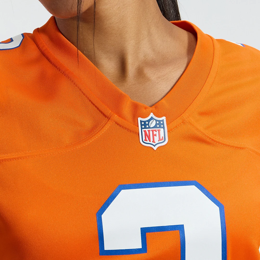 Zennovawear Patrick Surtain II Denver Broncos Women's Mile High Collection 1977 Throwback Player Game Jersey - Orange