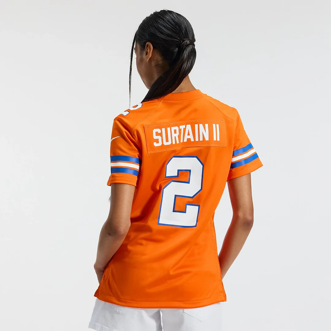 Zennovawear Patrick Surtain II Denver Broncos Women's Mile High Collection 1977 Throwback Player Game Jersey - Orange