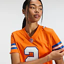 Zennovawear Patrick Surtain II Denver Broncos Women's Mile High Collection 1977 Throwback Player Game Jersey - Orange