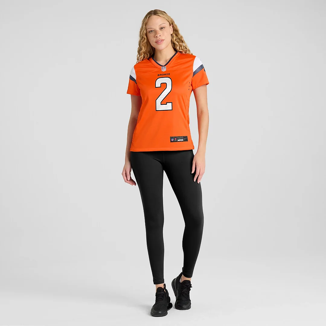 Zennovawear Patrick Surtain II Denver Broncos Women's Team Game Jersey - Orange