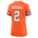 Zennovawear Patrick Surtain II Denver Broncos Women's Mile High Collection 1977 Throwback Player Game Jersey - Orange