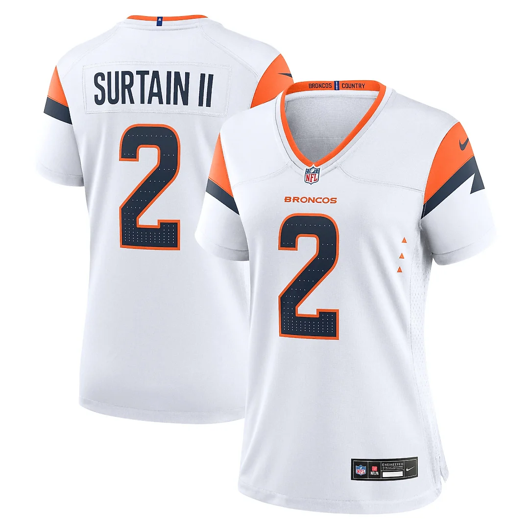 Zennovawear Patrick Surtain II Denver Broncos Women's Game Jersey - White