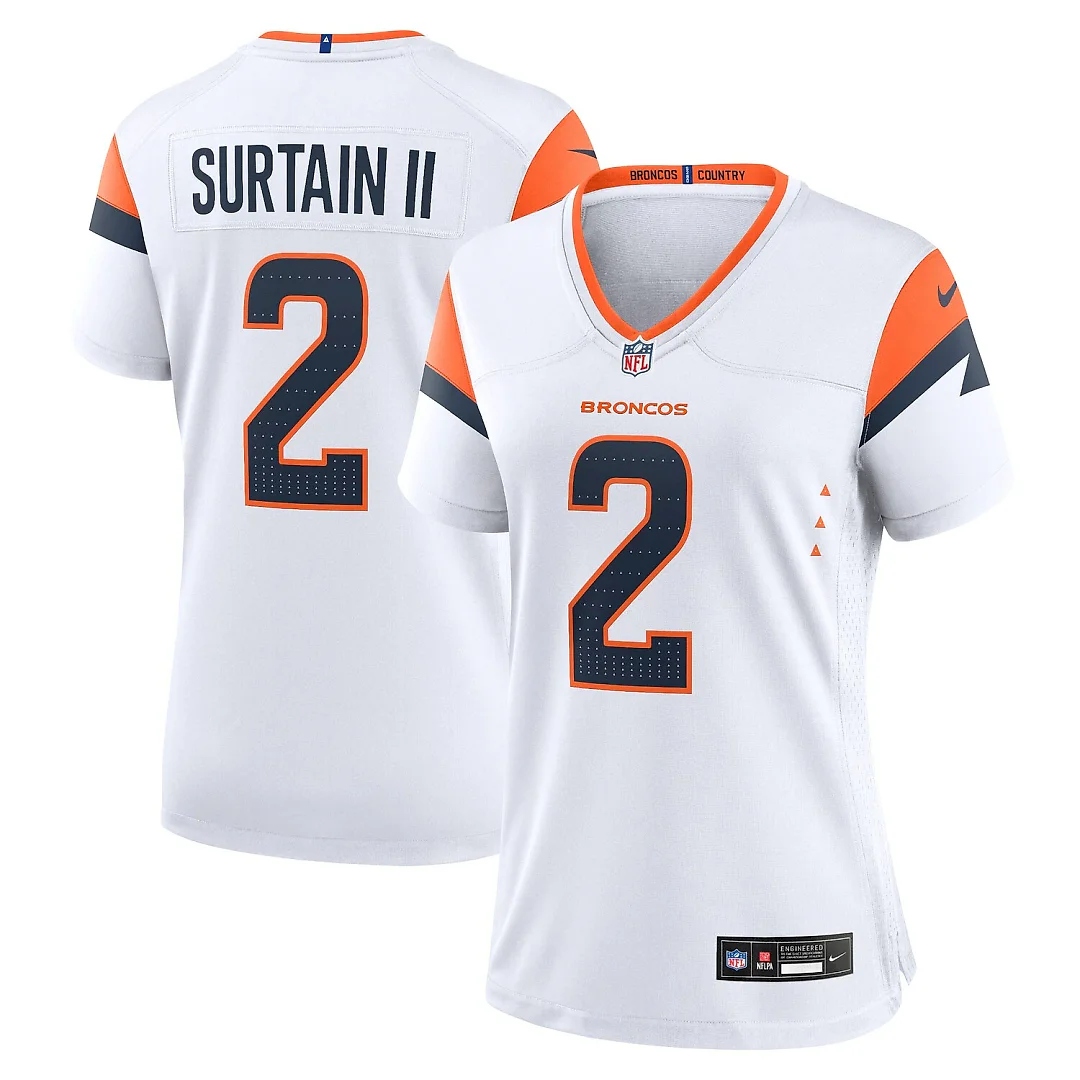 Zennovawear Patrick Surtain II Denver Broncos Women's Game Jersey - White