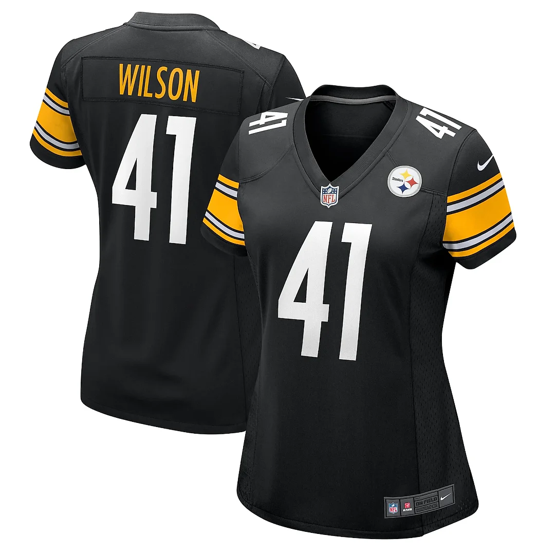 Zennovawear Payton Wilson Pittsburgh Steelers Women's Team Game Jersey - Black