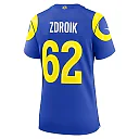 Zennovawear Payton Zdroik Los Angeles Rams Women's Team Game Jersey - Royal