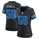 Zennovawear Penei Sewell Detroit Lions Women's 2nd Alternate Game Jersey - Black