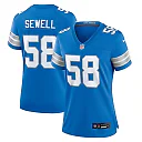 Zennovawear Penei Sewell Detroit Lions Women's Game Jersey - Blue