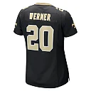 Zennovawear Pete Werner New Orleans Saints Women's Game Jersey - Black