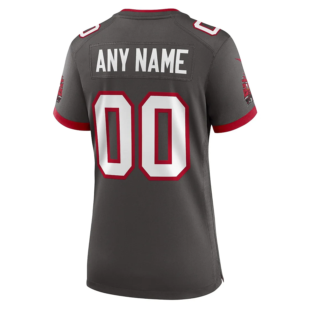 Zennovawear Tampa Bay Buccaneers Women's Alternate Custom Game Jersey - Pewter