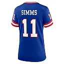 Zennovawear Phil Simms New York Giants Women's Classic Retired Player Game Jersey - Royal