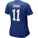 Zennovawear Phil Simms New York Giants Women's Game Retired Player Jersey - Royal