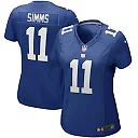 Zennovawear Phil Simms New York Giants Women's Game Retired Player Jersey - Royal