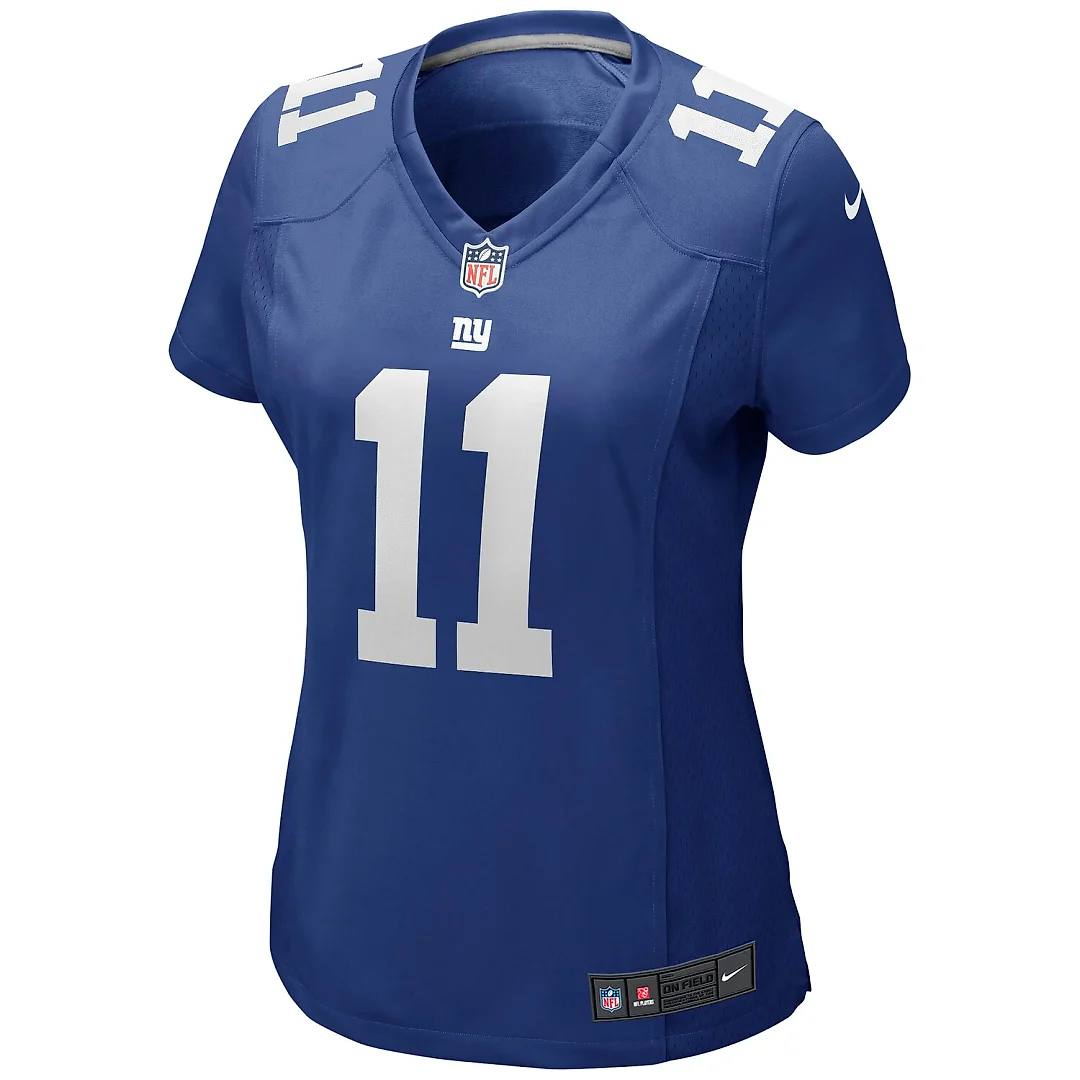 Zennovawear Phil Simms New York Giants Women's Game Retired Player Jersey - Royal