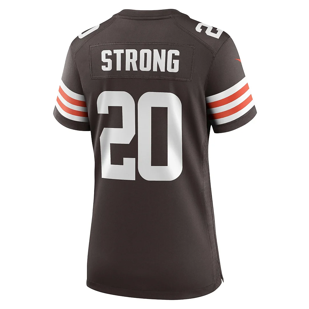 Zennovawear Pierre Strong Jr. Cleveland Browns Women's Team Game Jersey - Brown