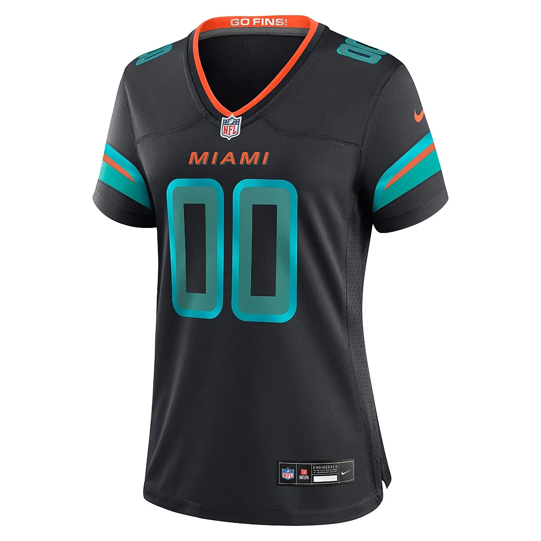 Zennovawear Miami Dolphins Women's 2025 Rivalries Collection Custom Game Jersey - Pitch Blue