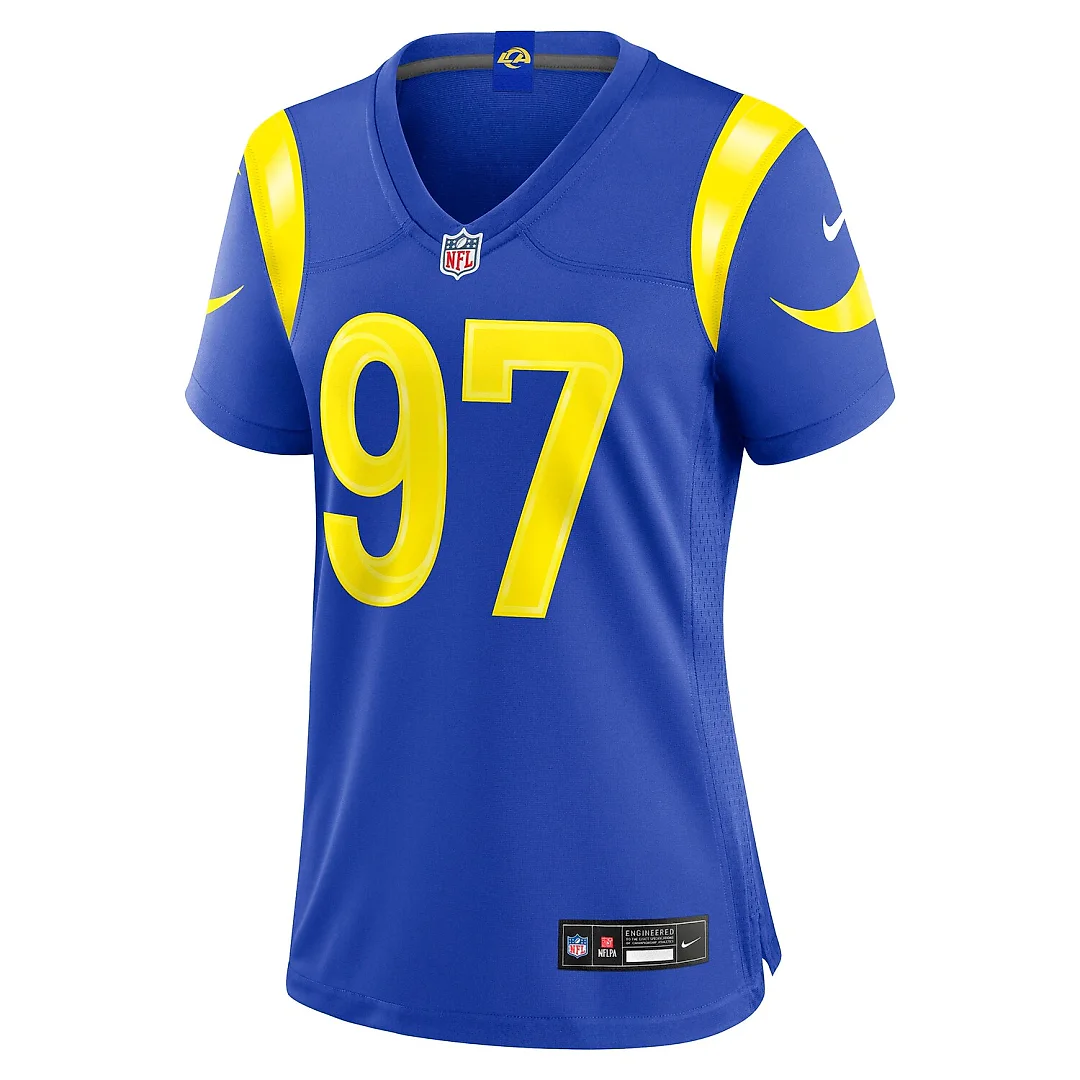 Zennovawear Poona Ford Los Angeles Rams Women's Team Game Jersey - Royal