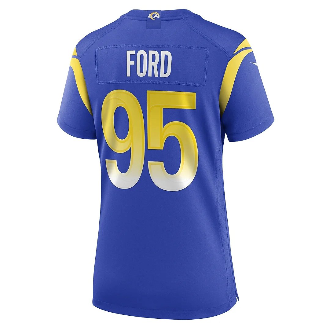Zennovawear Poona Ford Los Angeles Rams Women's Team Game Jersey - Royal