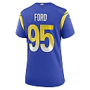 Zennovawear Poona Ford Los Angeles Rams Women's Team Game Jersey - Royal