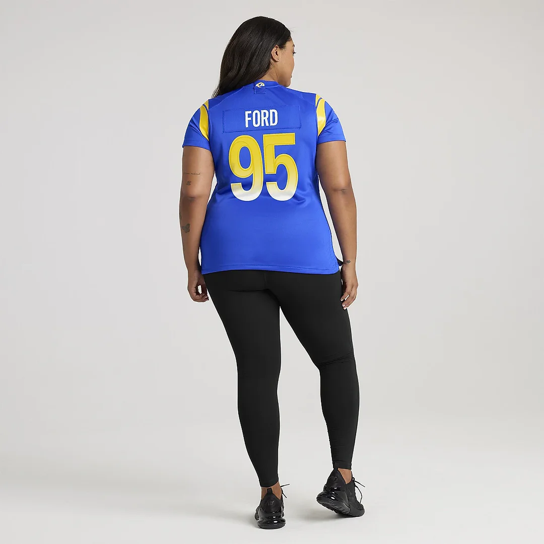 Zennovawear Poona Ford Los Angeles Rams Women's Team Game Jersey - Royal