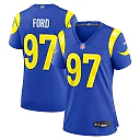 Zennovawear Poona Ford Los Angeles Rams Women's Team Game Jersey - Royal