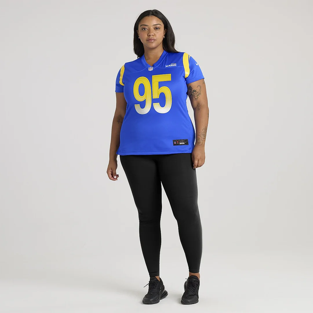 Zennovawear Poona Ford Los Angeles Rams Women's Team Game Jersey - Royal