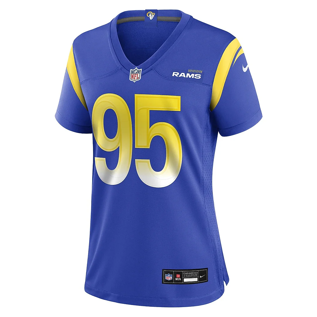Zennovawear Poona Ford Los Angeles Rams Women's Team Game Jersey - Royal