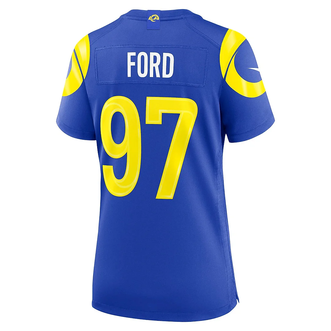 Zennovawear Poona Ford Los Angeles Rams Women's Team Game Jersey - Royal
