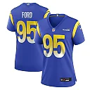 Zennovawear Poona Ford Los Angeles Rams Women's Team Game Jersey - Royal