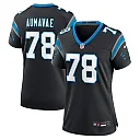 Zennovawear Popo Aumavae Carolina Panthers Women's Team Game Jersey - Black