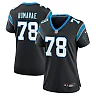 Zennovawear Popo Aumavae Carolina Panthers Women's Team Game Jersey - Black