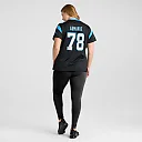 Zennovawear Popo Aumavae Carolina Panthers Women's Team Game Jersey - Black