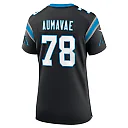 Zennovawear Popo Aumavae Carolina Panthers Women's Team Game Jersey - Black