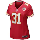 Zennovawear Priest Holmes Kansas City Chiefs Women's Game Retired Player Jersey - Red