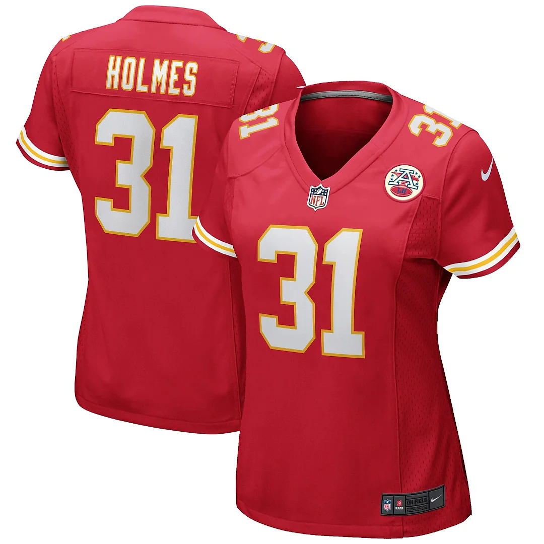 Zennovawear Priest Holmes Kansas City Chiefs Women's Game Retired Player Jersey - Red