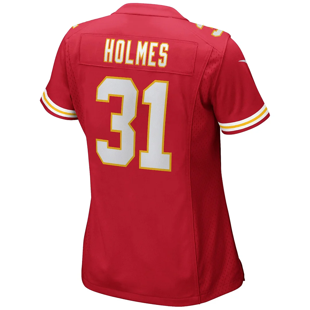 Zennovawear Priest Holmes Kansas City Chiefs Women's Game Retired Player Jersey - Red